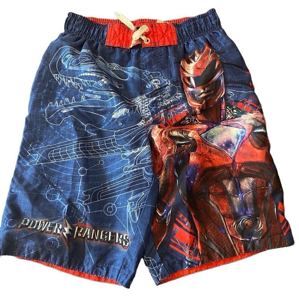 Power Rangers boys swim trunks size Large 10/12